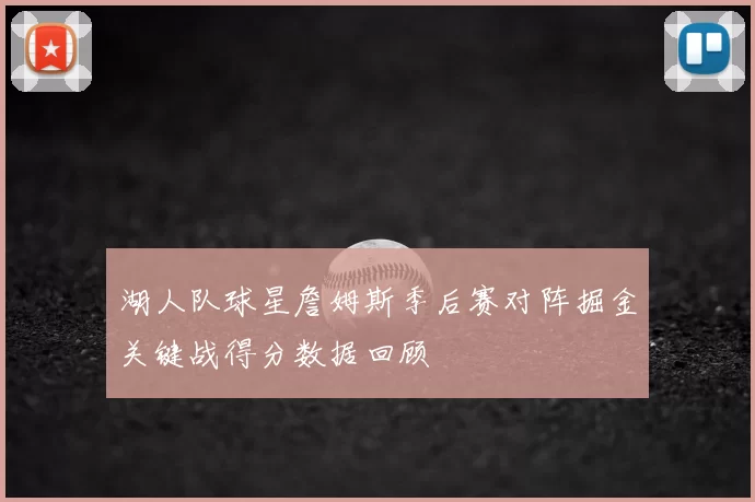 湖人队球星詹姆斯季后赛对阵掘金关键战得分数据回顾